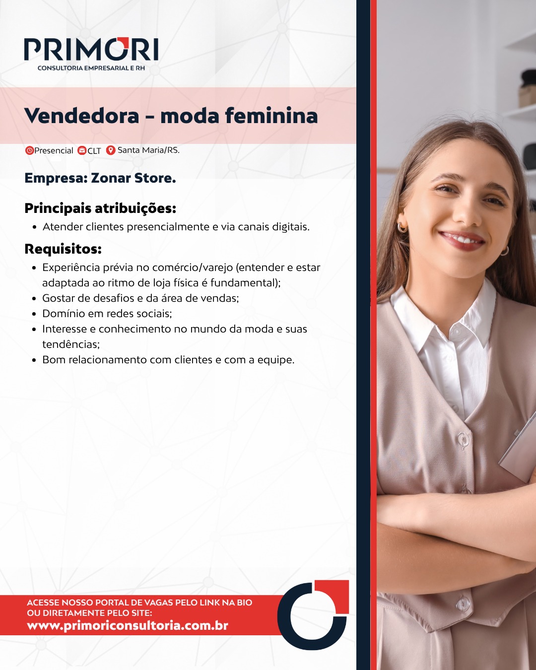 Vendedora - Moda Feminina